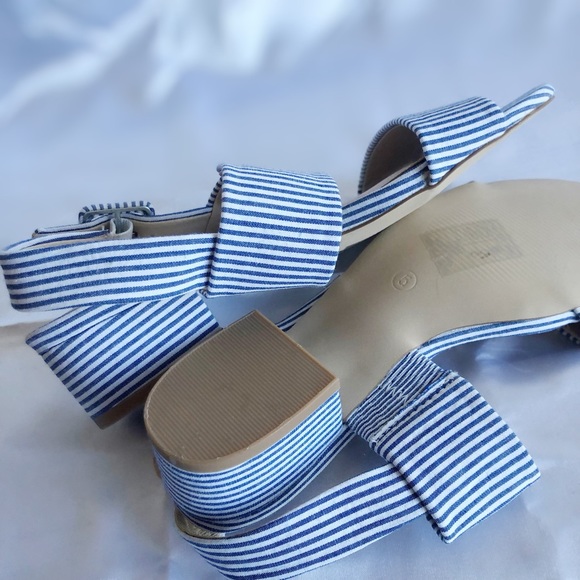 Blue and White Sandals- NEW NEW NEW - Picture 5 of 5